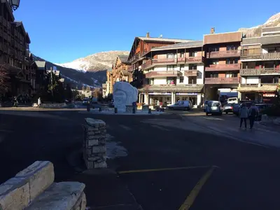Vue générale sur la montagne ou vue sur la montagne depuis l'appartement