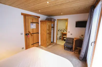 Un ou plusieurs lits dans un hébergement de l'établissement Chalet Monte Bianco