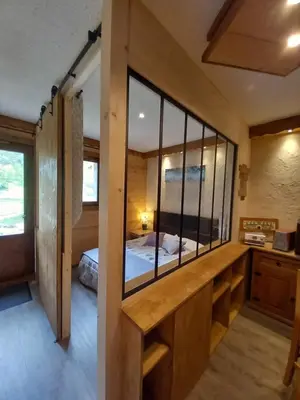 Un ou plusieurs lits dans un hébergement de l'établissement Chalet Campanule