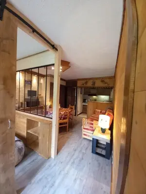 Coin salon dans l'établissement Chalet Campanule