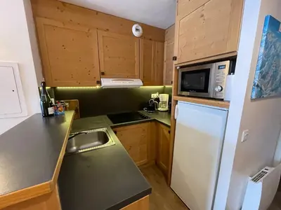 Cuisine ou kitchenette dans l'établissement Les Balcons de Bellevarde