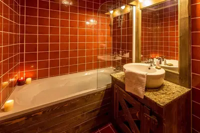 Salle de bains dans l'établissement Chalet de l'Ours