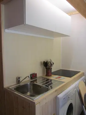 Cuisine ou kitchenette dans l'établissement ARC 1800 Pierra Menta