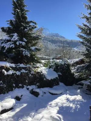 Paysage naturel près de le chalet