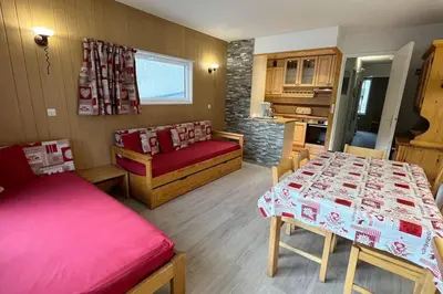 Un ou plusieurs lits dans un hébergement de l'établissement T2 spacieux lumineux TIGNES VAL CLARET
