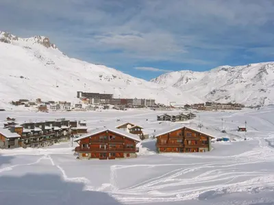 L'établissement T2 spacieux lumineux TIGNES VAL CLARET en hiver