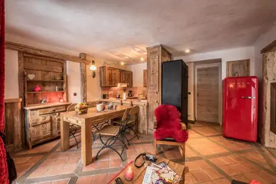 Cuisine ou kitchenette dans l'établissement Agate