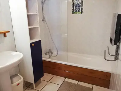 Salle de bains dans l'établissement Le Tchou