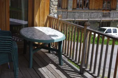Balcon ou terrasse dans l'établissement Le Tchou