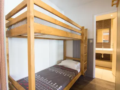 Un ou plusieurs lits dans un hébergement de l'établissement Apartment Le Curling A - Val Claret-8 by Interhome