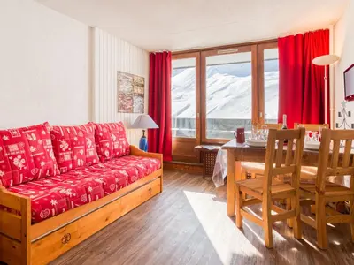 Coin salon dans l'établissement Apartment Grandes Platières II-22 by Interhome