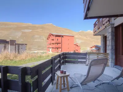 Vue générale sur la montagne ou vue sur la montagne depuis l'appartement
