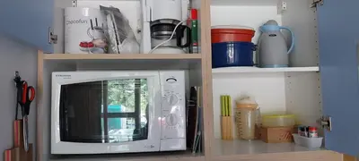 Cuisine ou kitchenette dans l'établissement Duplex Le Vogel