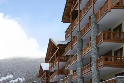 Vue générale sur la montagne ou vue sur la montagne depuis l'appartement