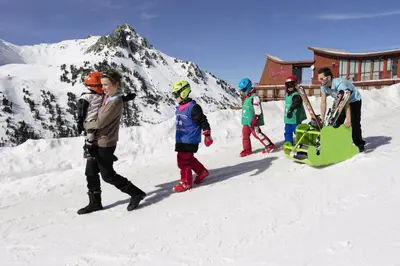 Clients de l'établissement Belambra Clubs Arc 2000 - L'Aiguille Rouge - Ski pass included