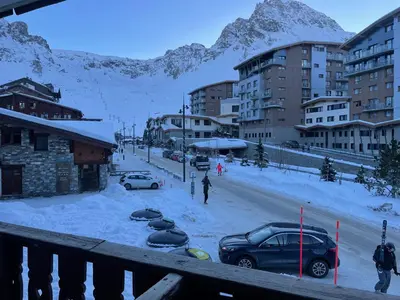 L'établissement Studio cabine double balcon Tignes val claret ouvert toute l année en hiver