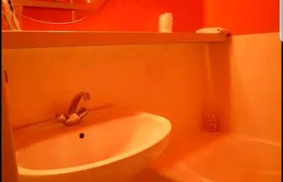 Salle de bains dans l'établissement Duplex face aux pistes