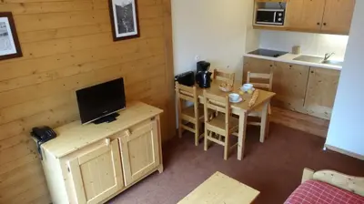 Cuisine ou kitchenette dans l'établissement Les Alpages De Val Cenis
