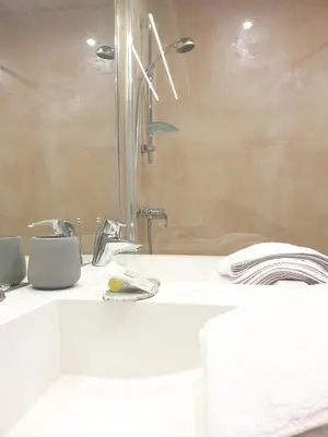 Salle de bains dans l'établissement Chalet Le Bois Joli