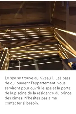 Plan de l'établissement Le Refuge du Montagnard, Arc 1950, Skis aux pieds, Spa