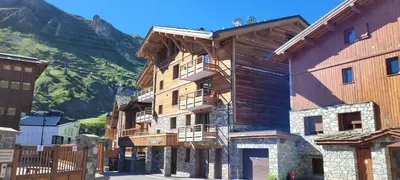 Vue générale sur la montagne ou vue sur la montagne depuis l'appartement