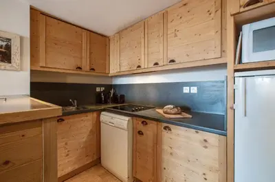 Cuisine ou kitchenette dans l'établissement Résidence Pierre & Vacances Les Néréides