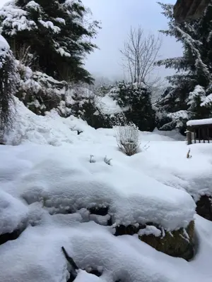 L'établissement Le Thuria en hiver