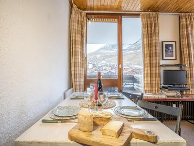 Vue générale sur la montagne ou vue sur la montagne depuis l'appartement