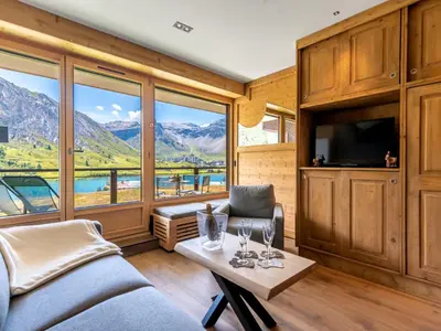 Vue générale sur la montagne ou vue sur la montagne depuis l'appartement