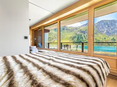 Vue générale sur la montagne ou vue sur la montagne depuis l'appartement