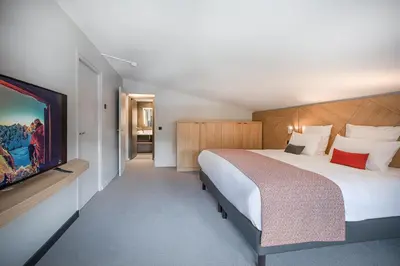 Un ou plusieurs lits dans un hébergement de l'établissement Altezza - Arc 1800 Hotel & Spa - ex Mercure
