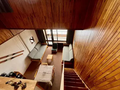 Plan de l'établissement T2 Sud ski au pied, balcon, TV, linge inclus - FR-1-449-92