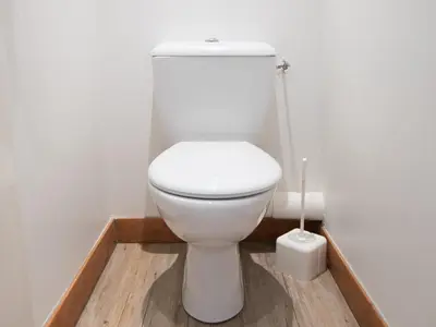 Salle de bains dans l'établissement Tignes : Appartement 2 pièces avec wifi, proche pistes - FR-1-449-118