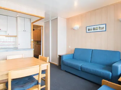 Coin salon dans l'établissement Studio sud-ouest, ski aux pieds, wifi inclus - FR-1-449-131