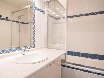 Salle de bains dans l'établissement Studio sud-ouest, ski aux pieds, wifi inclus - FR-1-449-131