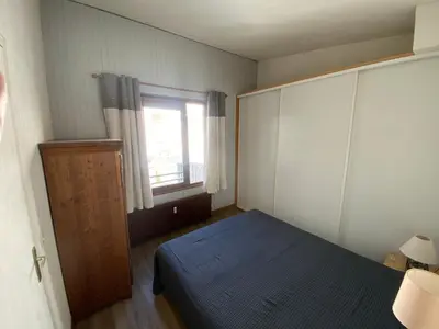 Un ou plusieurs lits dans un hébergement de l'établissement Appartement 2 pièces, 4-6 pers, Wi-Fi, proche pistes à Tignes - FR-1-449-141