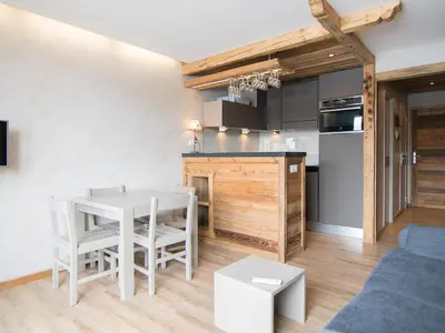 Cuisine ou kitchenette dans l'établissement Studio Luxe 30m², au pied des pistes, Val-Claret Tignes - FR-1-449-149