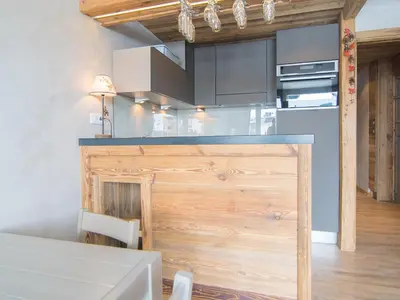 Cuisine ou kitchenette dans l'établissement Studio Luxe 30m², au pied des pistes, Val-Claret Tignes - FR-1-449-149