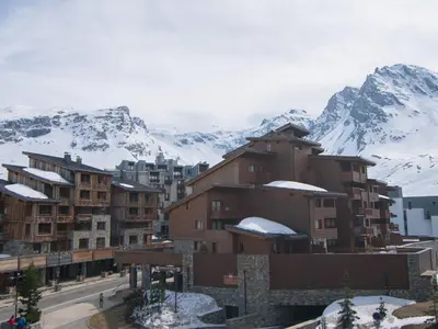 Vue générale sur la montagne ou vue sur la montagne depuis l'appartement