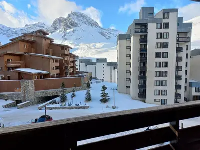 Vue générale sur la montagne ou vue sur la montagne depuis l'appartement