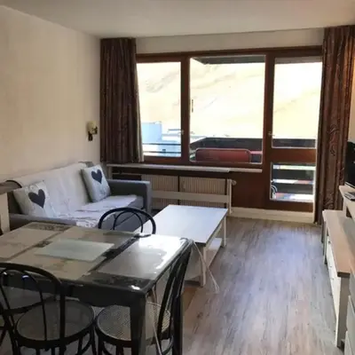 Studio cosy à Tignes avec balcon et wifi