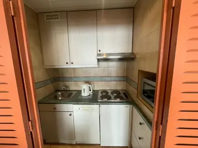 Cuisine ou kitchenette dans l'établissement Studio cosy sud-ouest à 500m des pistes avec Wifi, balcon - FR-1-449-16