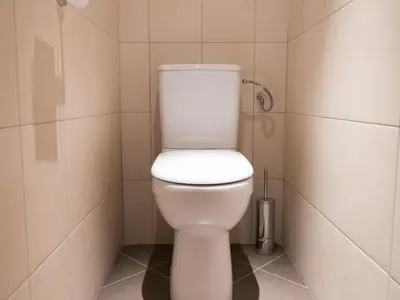 Salle de bains dans l'établissement Appartement 2 pièces à 500m des pistes - WiFi inclus - FR-1-449-21