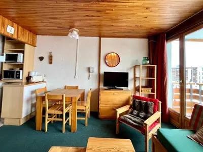 Cuisine ou kitchenette dans l'établissement Studio sud/ouest, ski aux pieds, 30m², 4 couchages - FR-1-449-34