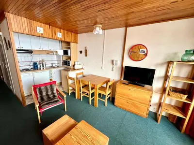 Cuisine ou kitchenette dans l'établissement Studio sud/ouest, ski aux pieds, 30m², 4 couchages - FR-1-449-34