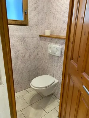 Salle de bains dans l'établissement La Combe de Moulin