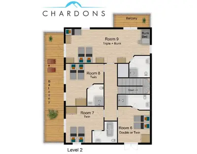 Plan de l'établissement Chalet Rosko by Chalet Chardons