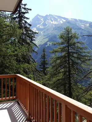 Vue générale sur la montagne ou vue sur la montagne depuis l'appartement