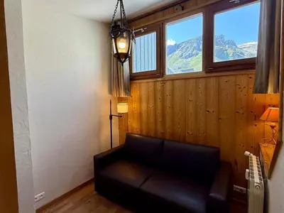 Vue générale sur la montagne ou vue sur la montagne depuis l'appartement