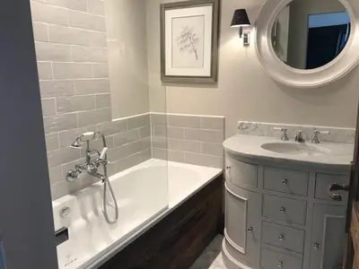 Salle de bains dans l'établissement 3 pièces, au pied des pistes à Tignes, Sud-Ouest, Wifi - FR-1-449-50